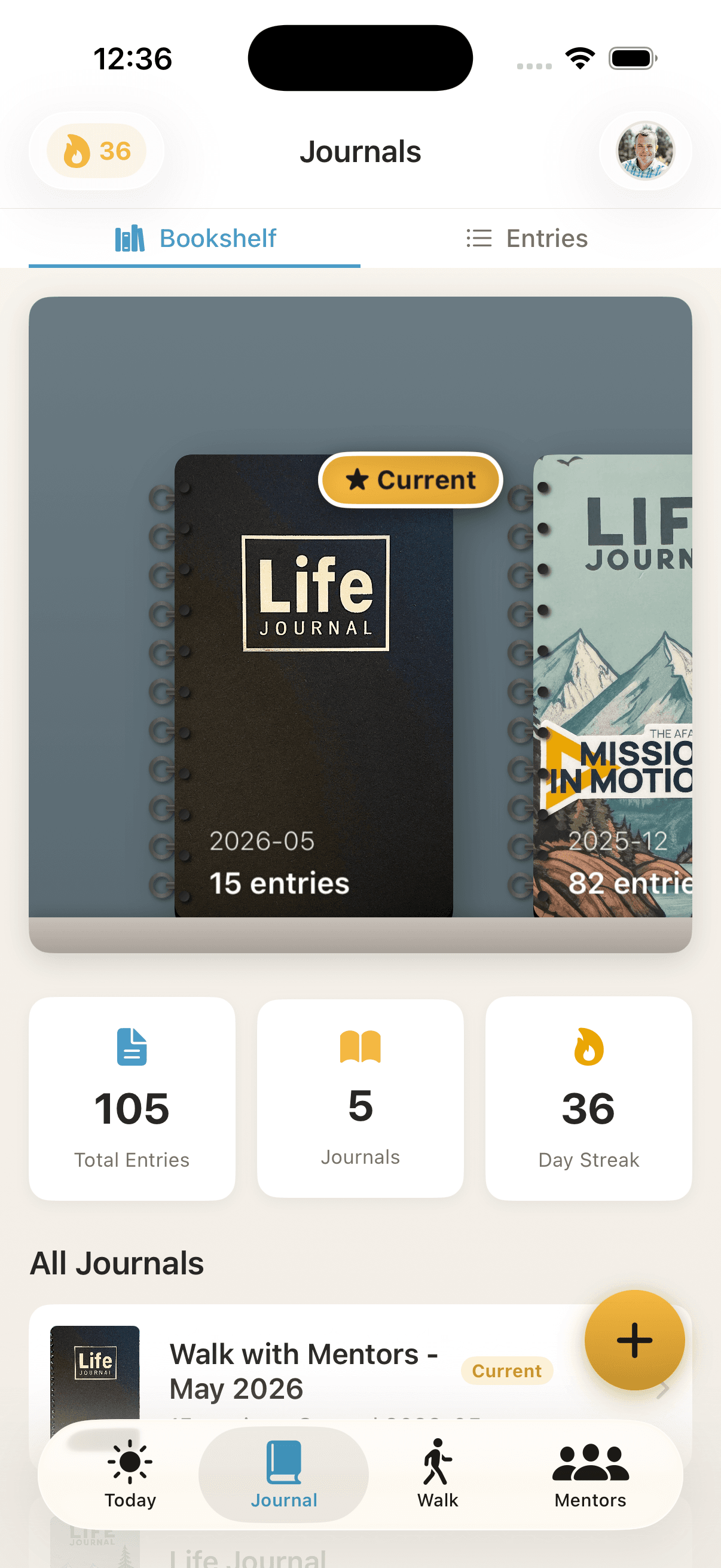 Walk with Mentors app screenshot
